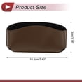 thumbnail image 4 of Estuche para Gafas de Sol de Coche Unique Bargains Soporte Universal para Gafas de Sol Cuero Sintético Suave Respaldo Adhesivo Marrón 18.8x3cm 1 Pcs, 4 of 7