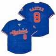 thumbnail image 4 of Camiseta de béisbol Montreal 8 Carter 27 Guerrero 45 Martínez 10 Dawson Jerseys Deportes Al Aire Libre Costura Bordado Azul Alta Calidad, 4 of 5