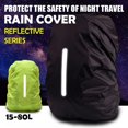 thumbnail image 2 of Mochila impermeable reflectante, funda protectora para lluvia, para deportes al aire libre, ciclismo nocturno, funda protectora ligera y segura para lluvia, para acampar al aire libre y senderismo, 2 of 5
