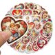 thumbnail image 2 of Paquete de 50 pegatinas estéticas de vinilo con forma de corazón gótico, 2 of 2