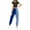 Blue, variant on Sngxgn Pants for Women High Waisted Casual Pants Baggy Stretchy Wide Leg Streetwear with Pockets(Blue,XL)