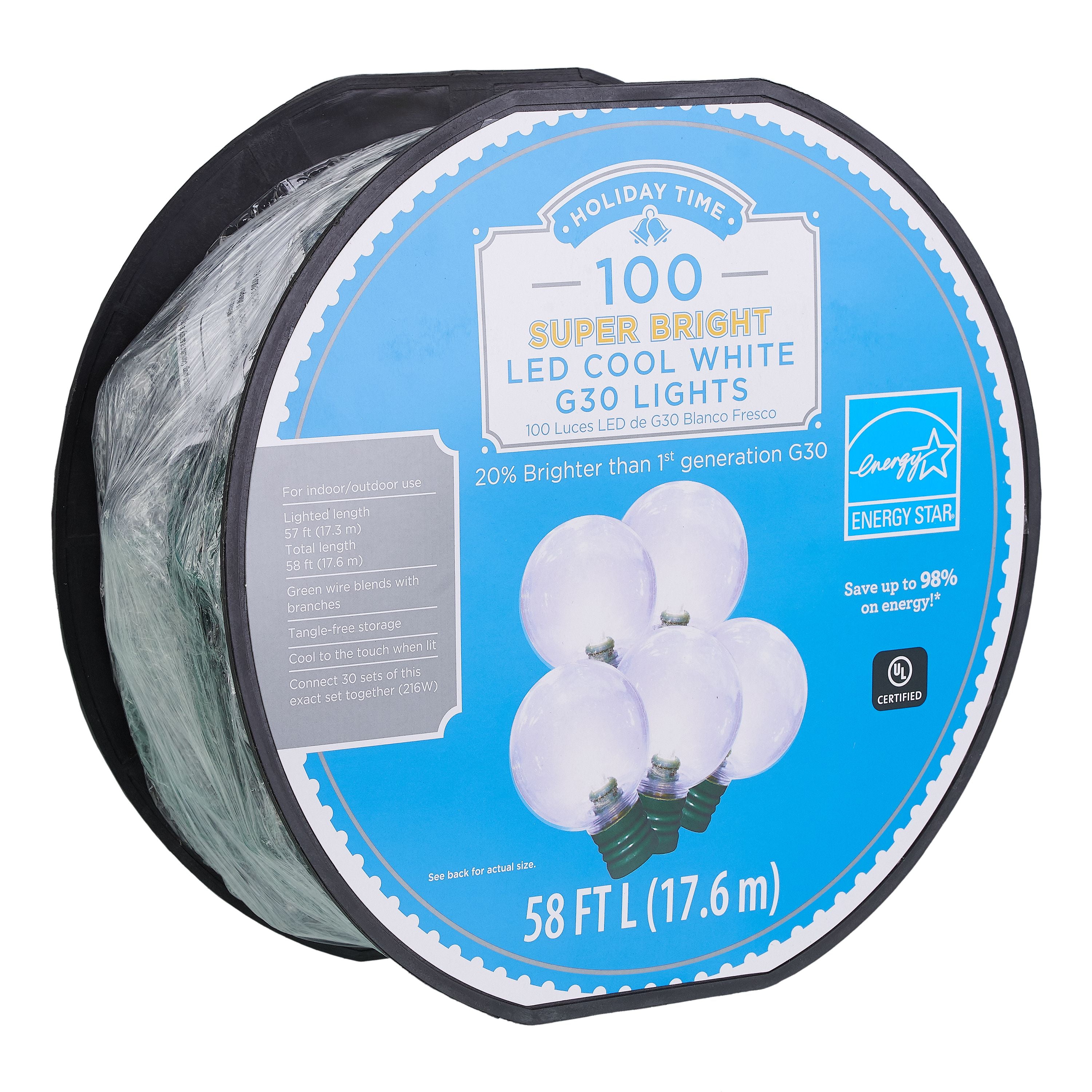 100 super bright led cool white g30 lights deals