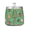 thumbnail image 7 of Yayeee Ashtray with Lid for Cigarette Smokeless Stainless Steel Home Ash Holder, Christmas Cookies, 7 of 7