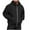 Black, variant on Xzbqbs Mens Track Hooded Jacket Casual Full Zip Up Slim Fit Hoodie Sport Coat Fashion Lightweight Solid Workout Running Jackets