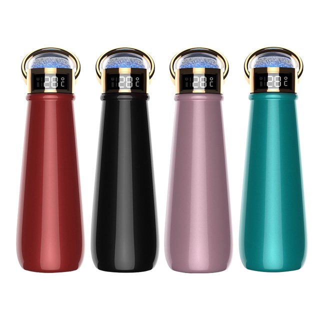 Matsuzay Termo inteligente de 420ml, botella de agua, taza de acero inoxidable, temperatura Digital, tazas de café portátiles, regalo para viajes, Teteras No.03 Matsuzay HA007101-03