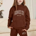 thumbnail image 2 of WRTFVZA Girls Outfits Set for Kids Comfortable Long Sleeve Hoodie Pullover Top with Stylish Pants Casual Sweat Suit for Active, 2 of 4