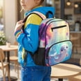thumbnail image 2 of Uorisanigo Dolphin Print Kids Children School Backpack for Girls 6-7, Lightweight Casual Backpack, Large Capacity Elementary Rucksack for Travel and Camping, 2 of 7