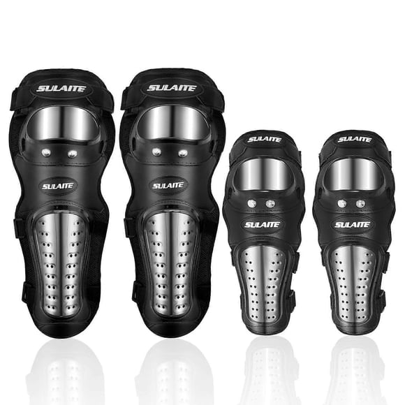 Knee Pads Elbow Pads 4Pcs 2 in 1 Dirt Bike Knee and Shin Guards/Elbow Guards_Perfect Gift