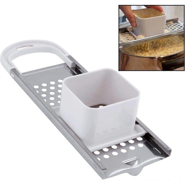 Máquina para hacer spaetzle de acero inoxidable con empujador de seguridad