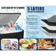 thumbnail image 3 of Bolsa térmica para 80 latas para entrega de comida y pizza, adecuada para coche, bicicleta, camping, pícnic, playa, tamaño XXX grande, 3 of 7