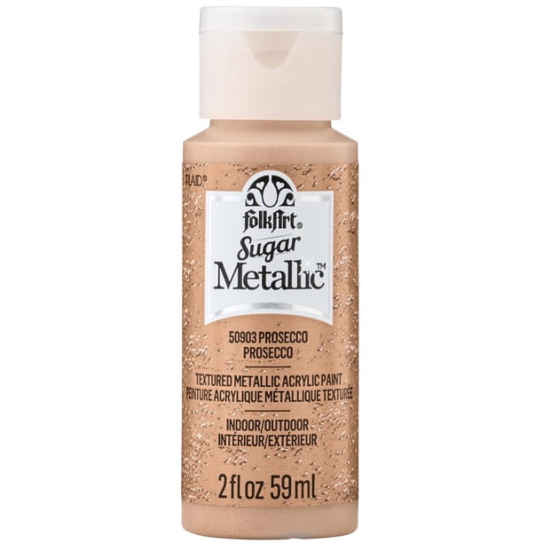 Metallic Prosecco Color Code Folkart Sugar Metallic Acrylic Paint 2Oz-Prosecco - Walmart.ca