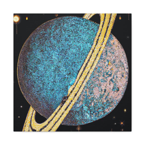 Uranus in Pointillism - Canvas