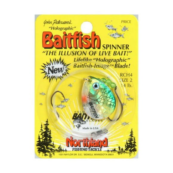 Northland Tackle Baitfish Spinner Harness Rig, Yellow Perch, 2-4 Hook
