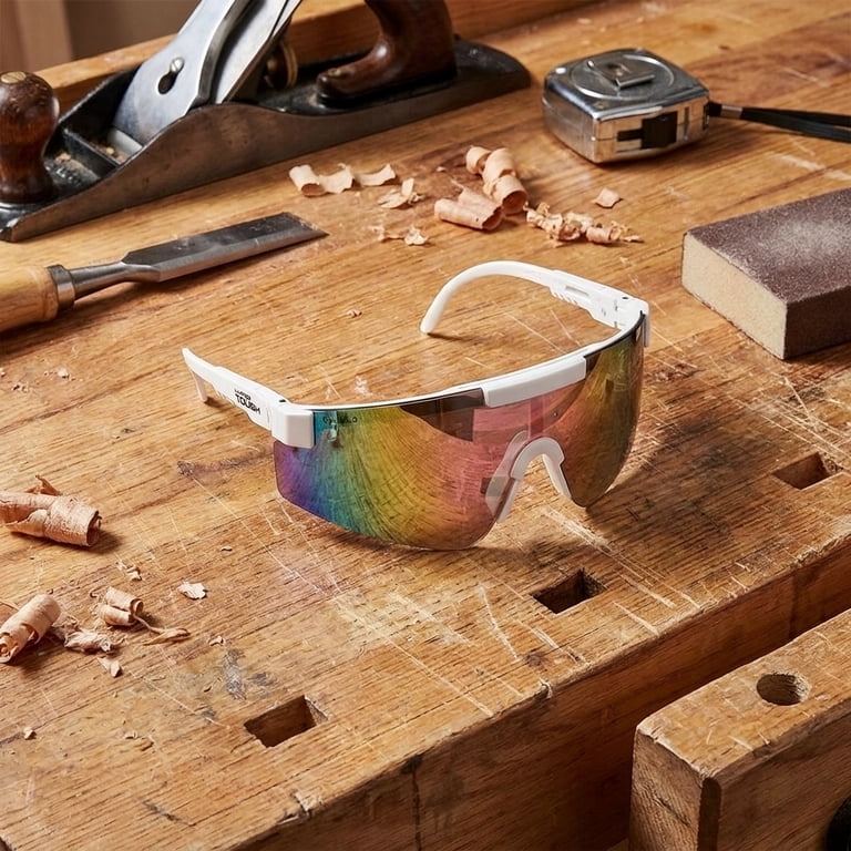 Hyper Tough Wraparound Half-Frame Safety Glasses - Walmart.com