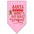 thumbnail image 6 of Christmas Pet and Dog Bandana Screen Printed, "Santa, Stop Here! We Have Cookies!", 6 of 9