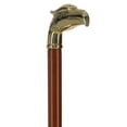 thumbnail image 2 of Premium Brass Eagle Handle Cane - Patriotic Design with Solid Beechwood Shaft, Classic Brown Stain, Perfect Gift for Any Occasion, Realistic Eagle Detail and Functionality, 2 of 5