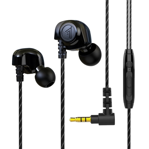 Auriculares deportivos Control de cable en la oreja con micrófono Subwoofer Auriculares para teléfono móvil