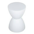 thumbnail image 1 of Tabouret Sablier Moderne, Table d'Appoint Tabouret en Forme de Sablier, 16.93 X 11.81 Po PP Table d'Extrémité Moderne Ronde Tabouret d'Extérieur, Tabouret de Jardin Décoratif Moderne pour Changer de Chaussures Maison Extérieur, 1 of 7
