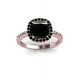thumbnail image 2 of 2.00 carat Black Diamond Halo Bridal Set in 10k Rose Gold, 2 of 4