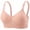 Pink, variant on Solid Color Sparkle Seamless Wireless Bralette, Thin Strap Full Support Comfort Bra, Breathable Nightclub Daily Lingerie for Women