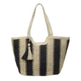 thumbnail image 3 of Bolsos de hombro de paja a juego con colores trenzados, bolsos de mano de moda de gran capacidad y alta calidad para mujeres, bolsos de mano casuales nuevos de 2024, 3 of 5