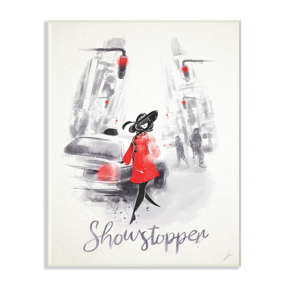 The Stupell Home Decor Collection Showstopper Glam Fashion Wall Plaque