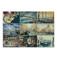 thumbnail image 1 of Italian Cutting Board, Designed for Carnival of Venice Baroque Style Gondolas River Italy Landmark, Decorative Tempered Glass Cutting and Serving Board, Small Size, Multicolor, by Ambesonne, 1 of 1