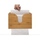 thumbnail image 1 of Dispensador de toallas de papel de bambú, diseño ecológico para uso doméstico y comercial, montaje en pared o encimera para toallas de mano de múltiples pliegues, sin contaminación, 1 of 5