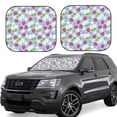 thumbnail image 2 of Picia Strawberry And Flowers 2 Piece Car Windshield Sun Shade Foldable | Foldable Sun Shield for Front Window Blocks UV Rays and Keeps Your Vehicle Cool-Small, 2 of 7