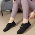 thumbnail image 4 of Women's Adjustable Hook and Loop Walking Shoes Breathable Mesh Lightweight Slip On Flat Casual Sport Sneakers 42, 4 of 5