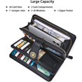thumbnail image 5 of Wolfrail Women Wallet Large Capacity Leather Wallet Blocking Zip Around Purse, 5 of 5