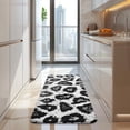 thumbnail image 4 of Black Leopard Pattern Kitchen Rug Mat,Kitchen Runner Rugs Non Skid Washable,Decorative Kitchen Floor Mats for Kitchen,Sink,Laundry,17"x47.2", 4 of 7