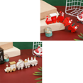 thumbnail image 1 of Decoraciones navideñas de tren de madera, decoraciones de escritorio, regalos de Navidad para niños, 2 uds. JM JM, 1 of 5