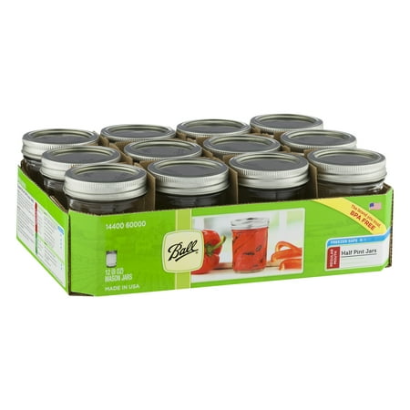 JARDEN HOME BRANDS 60000 Ball 12Pack 1/2Pint Mason Jar