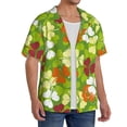 thumbnail image 4 of Sigee St. Patrick's Day3 Print Men's Shirts Casual Button Down Short Sleeve Summer Beach Shirt Hawaiian Vacation Shirts Tee Shirt-Medium, 4 of 7