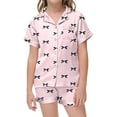 thumbnail image 3 of LRen Toddler Valentines Outfits for Girls 5t Print Shorts Sleeve Valentines Sets Crew Neck Fashion Beach Vacation Short Sleeve Set Valentines Day Gifts for Her, 3 of 6