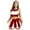 Red, variant on GDREDA Women's Cheerleader Skirt Suit Set Role Play Performance Outfit for Dance and Sports Events Red,XL