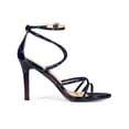 thumbnail image 3 of BLISSFUL STEP Women's Open Toe Strappy Straps Prom Stiletto Heels Sandals Colorful Black 8.5, 3 of 7