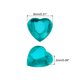 thumbnail image 2 of 100 Pcs Rhinestone en Forma de Corazón de Acrílico 8mm Parte Trasera Plana Gemas Adhesivas para Manualidades, Azul Brillante, 2 of 7