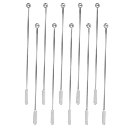 Raindrops 10pcs Mixing Bar Spoon Stainless Steel Spiral Whiskey Cocktail Shaker Spoon for Bartender