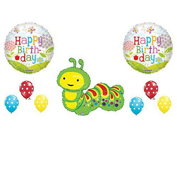 HUNGRY CATERPILLAR Birthday Party Balloons Decoration Supplies Very Butterfly