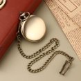 thumbnail image 4 of Miangastore 1PC Retro Two-faced Smooth Pocket Watch Alloy Classic Delicate Quartz Pocket Watch (Bronze Color), 4 of 8
