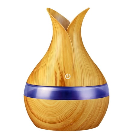 

RKSTN Humidifiers for Bedroom Dorm Room Essentials 300ml LED Essential Oil Diffuser Humidifier Aromatherapy Wood Grain Vase Aroma Lightning Deals of Today - Summer Savings Clearance on Clearance