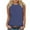 Blue, variant on TSADFHJI Black Long Sleeve Shirt Women High Neck Womens Fashion Crewneck Sleeveless Print Tank Tops Summer Casual Loose Fit Basic Beach Blouse T Shirts Vest S Green