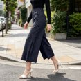 thumbnail image 7 of SBYOJLPB Women's Wide-leg Pants Solid Color Loose Casual Comfortable High-waisted Trousers, 7 of 7