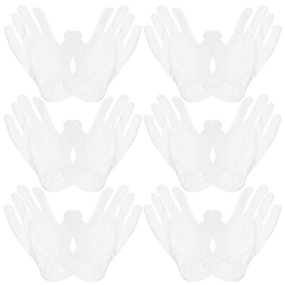 6 Pairs Dust-free Gloves Work Gloves Microfiber Gloves Jewelry Inspection Inspection Gloves Men Work Miss