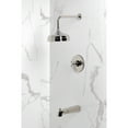 thumbnail image 2 of Kingston Brass KB6336BX Metropolitan Single-Handle Pressure Balanced Tub and Shower Faucet, Polished Nickel, 2 of 7