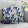 thumbnail image 3 of GOSMITH  Abstract Throw Pillow Cushion Cover, Splattered Paint Drops on White Background Watercolor Pattern with Grunge Effect, Decorative Square Accent Pillow Case Multicolor, 3 of 5