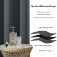 thumbnail image 6 of Chyhomenyc Dark Grey Blackout Curtains 96 Inches Long 2 Panels, Thermal Insulated Noise Reducing Grommet Window Curtain Panel Drapes for Living Room Bedroom, Each 40Wx96L Inch, 6 of 8