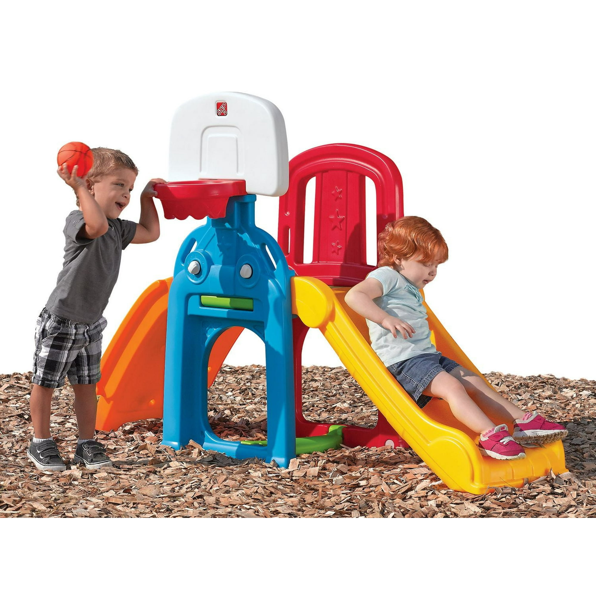 Step2 Game Time Sports Climber Outdoor Playground Slide Toddler
